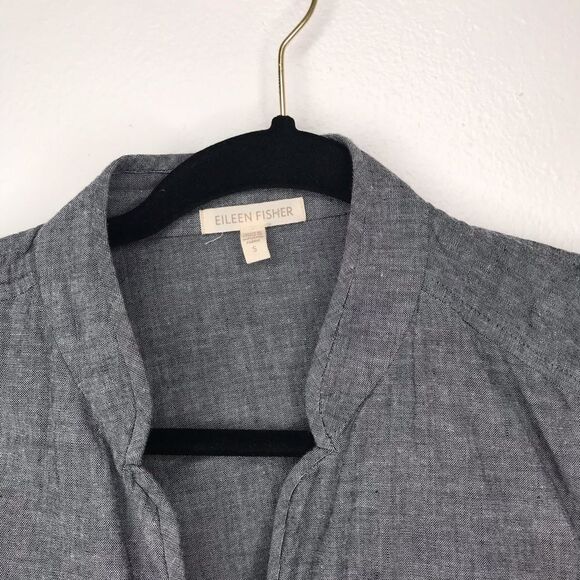 Eileen Fisher cotton‎ button front blazer jacket - Picture 2 of 4